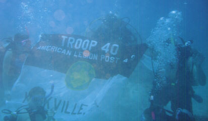 1999 Sea Base Troop 40 Flag Under H20