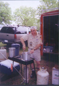 Cooking at September 2000 Canoe Trip